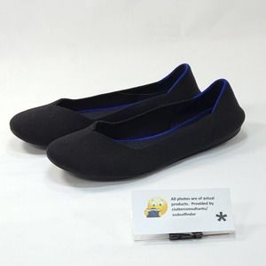 Rothy's Slip On Round Toe Casual Ballet Flat Womens Size 8 Black